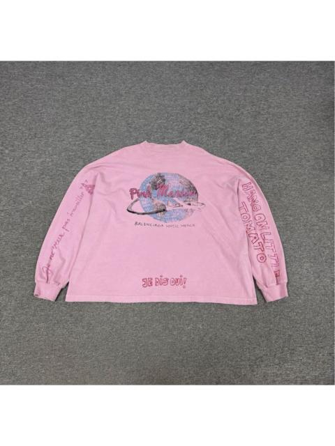 BALENCIAGA Balenciaga x Pink Martini Long Sleeve T-Shirt in pink