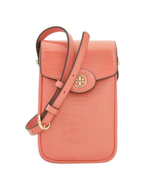 Other Designers Tory Burch Embossed Leather Robinson Phone Crossbody Bag