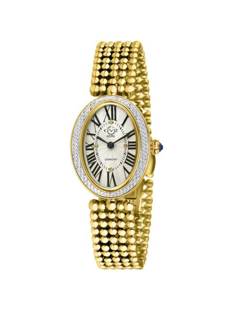 Other Designers GV2 by Gevril Piazza Navona Quartz White Dial Ladies Watch 14811B