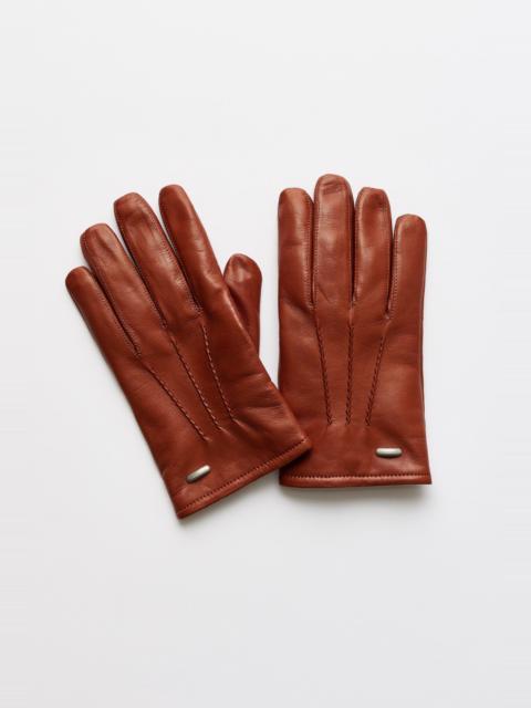 Our Legacy His Gloves Amber Brown Nappa