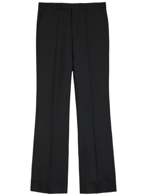 Valentino Valentino Garavani Flared-leg Twill Trousers