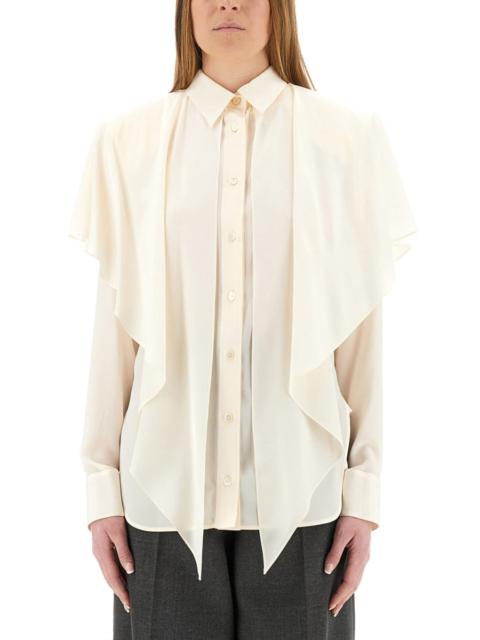 Stella McCartney Stella Mccartney Women Semi-Transparent Shirt With Layered Panel