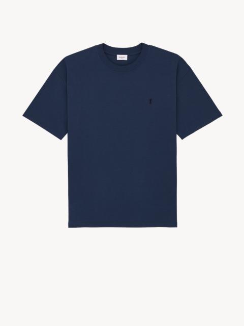 SAINT LAURENT CASSANDRE OVERSIZED T-SHIRT IN PIQUÉ