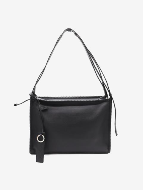 Bottega Veneta Bottega Veneta Black Leather Corriere Bag