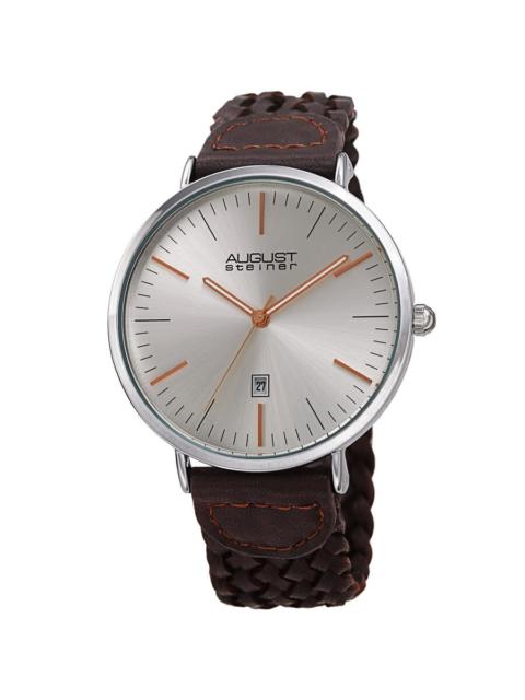 Other Designers August Steiner Quartz Silver Dial Men's Watch AS8293BR