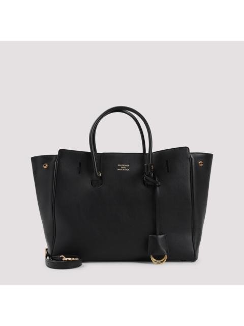 BALENCIAGA Balenciaga Black Leather Small Carry All Hempton Handbag