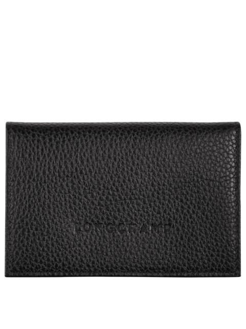 Longchamp Le Foulonné Card holder Black - Leather