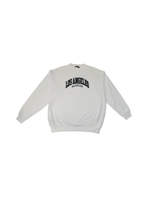 BALENCIAGA Balenciaga Cities Los Angeles Oversized Sweatshirt White