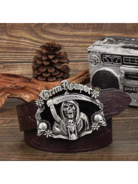 Skulls - Skull Pu Leather Belt