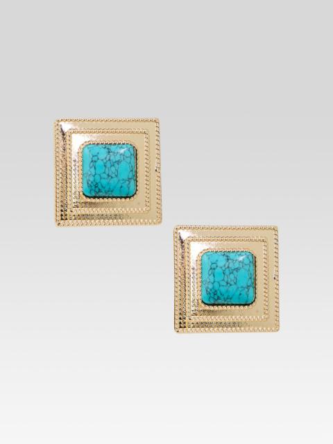 RETROFÊTE UMBRIANA TURQUOISE EARRINGS