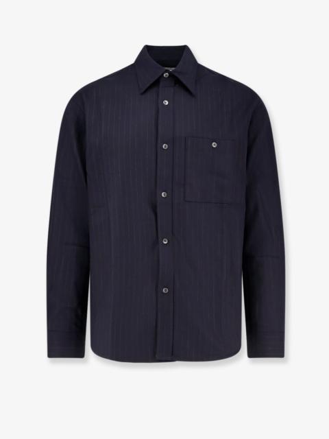 Tonywack Tonywack Wool Blend Striped Shirt Navy