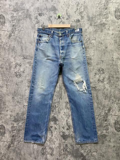 Levi's Vintage LEVIS 501 Stone Wash Distressed Denim - L 73