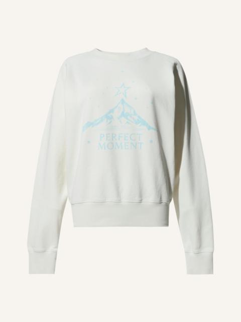 PERFECT MOMENT Vintage Logo Cotton Sweatshirt