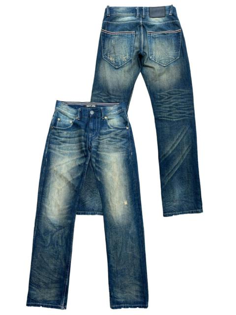 Other Designers Japanese Brand - Paper Bag Japan Distressed Grunge Straight Denim Jeans 31x32