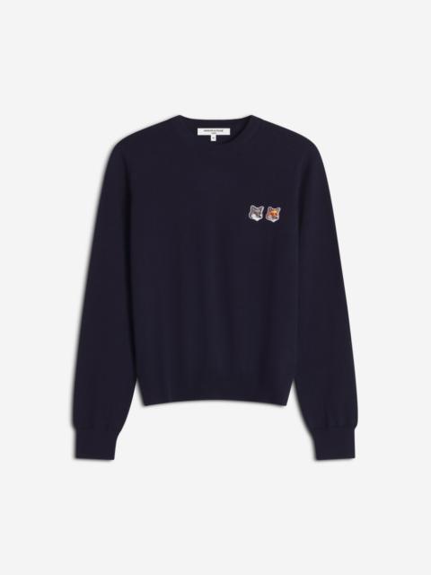 Maison Kitsuné DOUBLE FOX HEAD MERINO REGULAR JUMPER