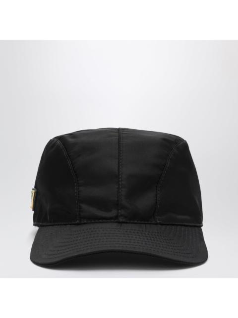 Prada Prada Cap With Visor In Black Re-Nylon Women