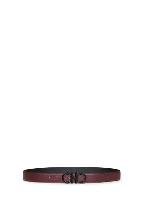 FERRAGAMO Ferragamo Men Two-Tone Gancini Reversible Belt