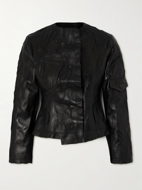 Acne Studios Distressed Leather Jacket