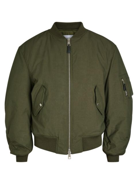 Givenchy Givenchy Logo-print Cotton-blend Bomber Jacket