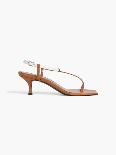 TOTEME The Bicolor leather slingback sandals