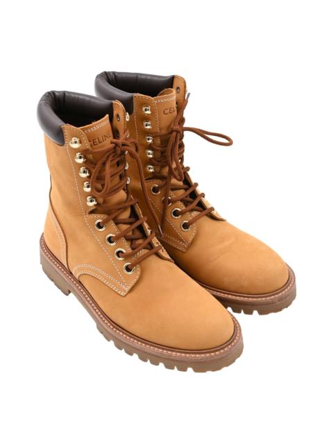 CELINE CELINE Men's suede Celine Kurt Leather-Trimmed Boot (Authentic Pre-Loved)