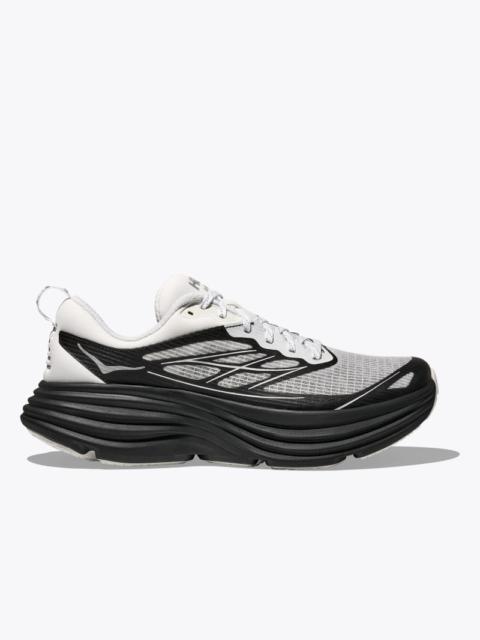 HOKA Stealth/Tech Bondi 8 Caged Shoes in Frost/Black