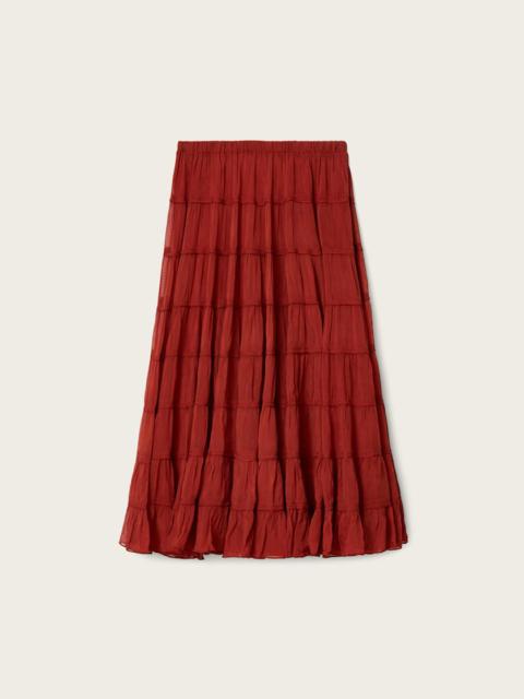 ALLSAINTS EVA TIERED MIDI SKIRT