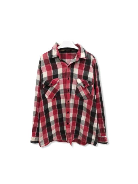 Other Designers Vintage - Vintage Oshkosh Plaid Tartan Flannel Shirt 👕