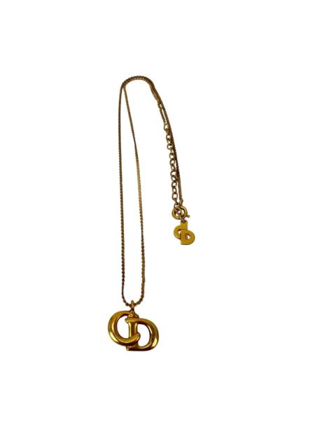 Dior Christian Dior Gold Plated CD Pendent Necklace