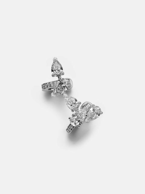 REPOSSI Serti Sur Vide 18kt white gold single ear cuff with diamonds