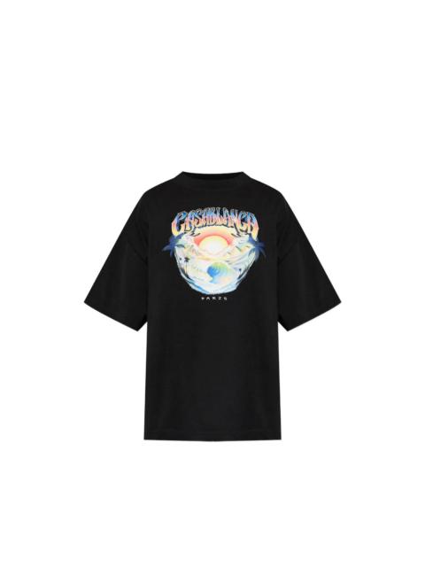 CASABLANCA Casablanca Black T-Shirts & Vests - T-Shirts Men