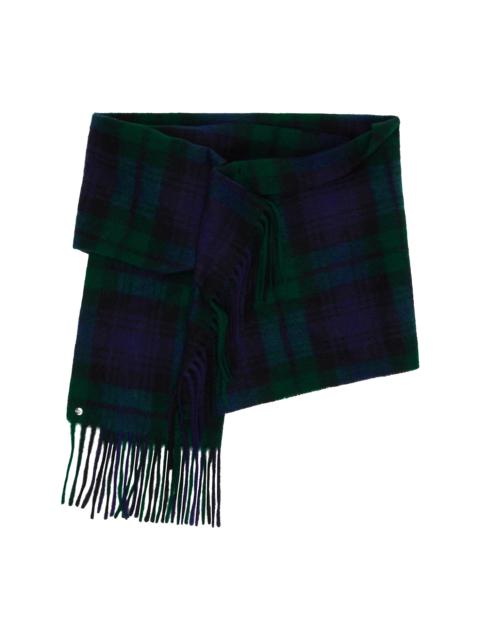 BLESS Navy & Green Draps Scarf