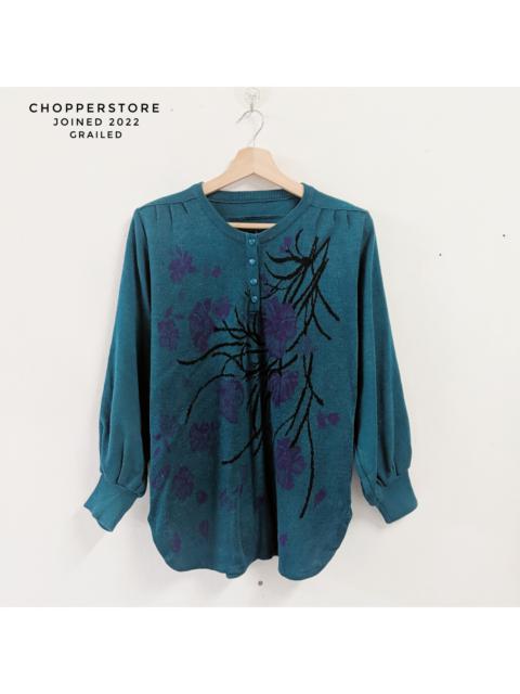 Other Designers Japanese Brand - Vintage Japan Rare Flower Design Knitwear Sweater