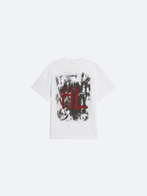 Helmut Lang WHITE SCRIBBLE TEE