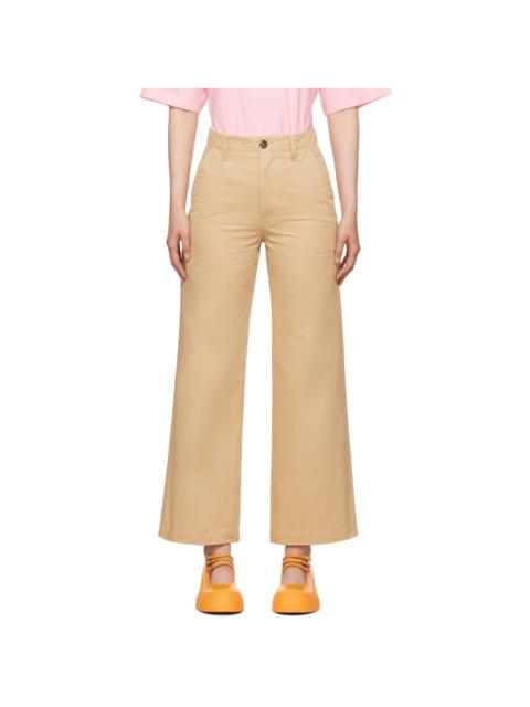 Marni Tan Four-Pocket Trousers