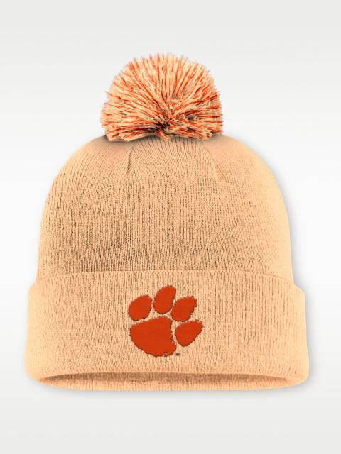 Nike Clemson Primetime Campus Toned Men's Nike College Cuffed Pom Beanie