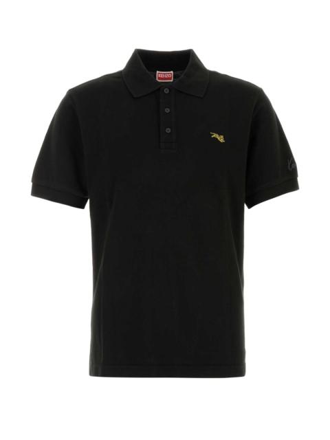 KENZO Kenzo Men Black Piquet Polo Shirt