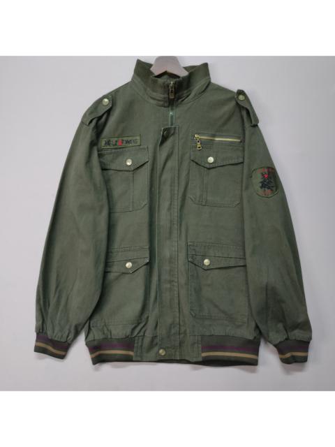 Other Designers Japanese Brand - JAPANESE VINTAGE ARMY MULTI POCKET ZIPPER UPS JACKET