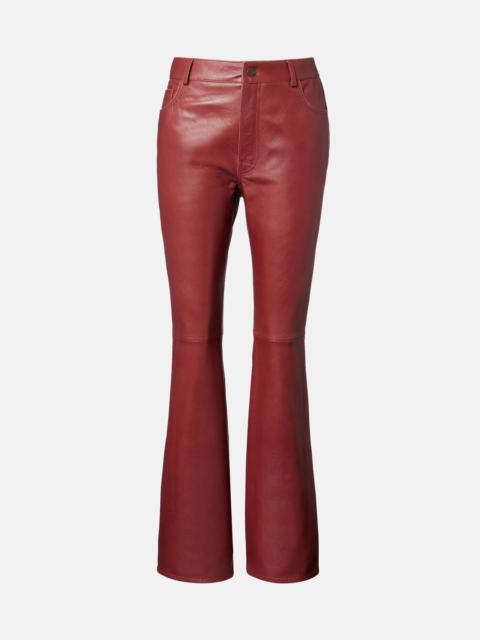 Chloé Leather flared pants