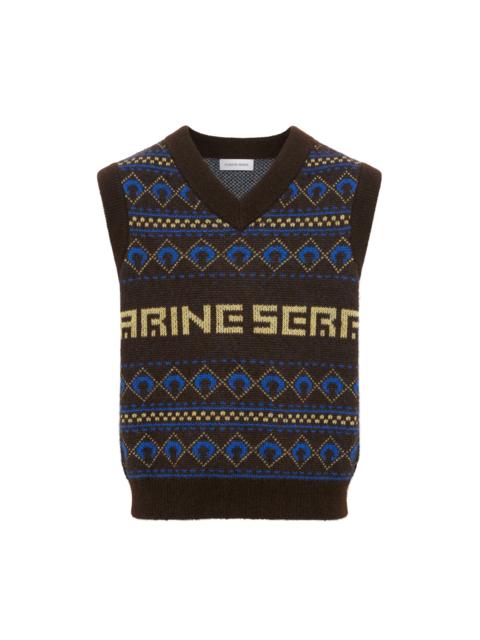 Marine Serre Marine Serre Jacquard Knit Vest
