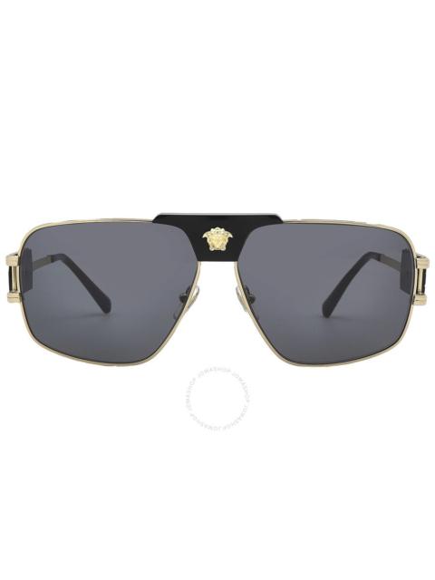 VERSACE Versace Dark Gray Navigator Men's Sunglasses VE2251 100287 63