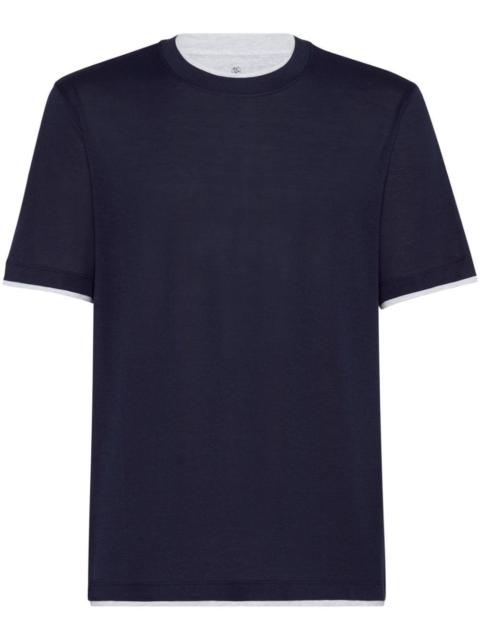 Brunello Cucinelli Brunello Cucinelli Men T-Shirt With Faux-Layering