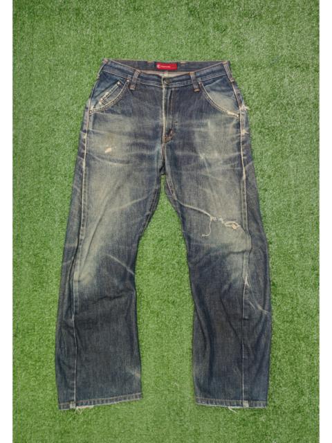 Other Designers Edwin - 🔥🔥VINTAGE EDWIN EFUNCTION TAPERED DISTRESSED(J406)