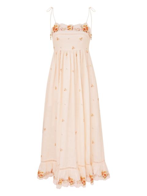 Zimmermann PATIENCE CAMI MIDI DRESS