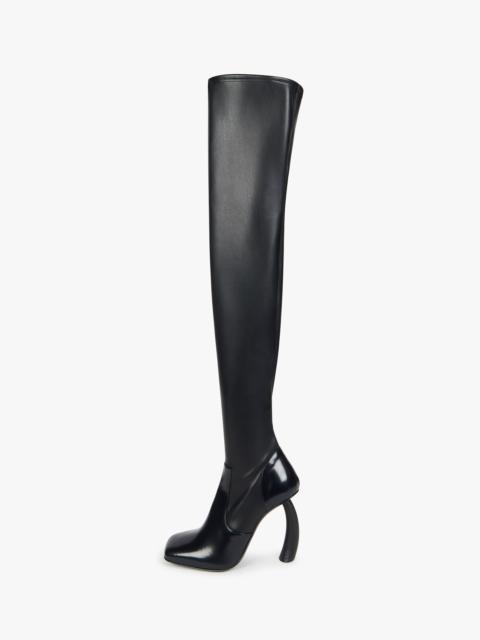 A.W.A.K.E. MODE CURVED HEEL HIGH BOOT BLACK