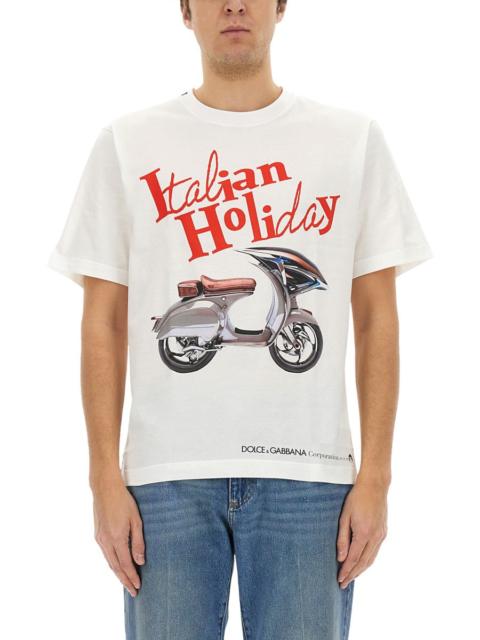 Dolce & Gabbana Dolce & Gabbana Men T-Shirt With "Wasp" Print