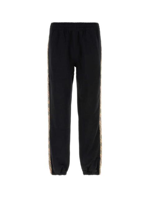 Burberry Black Cotton Joggers