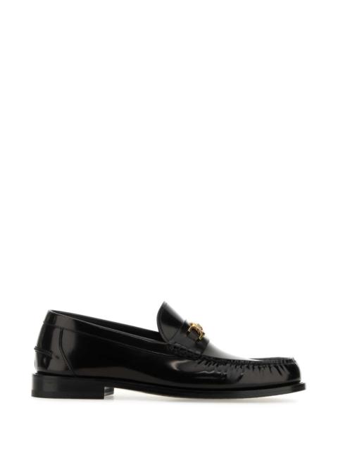 VERSACE Versace Men Black Leather Medusa  95 Loafers