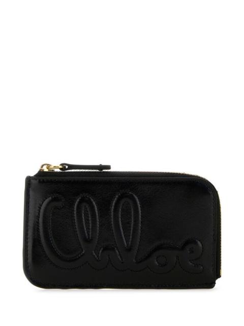 Black leather wallet