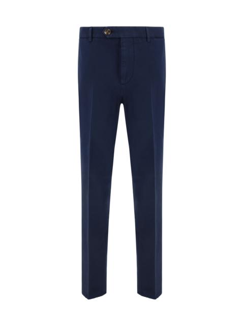 Brunello Cucinelli Brunello Cucinelli Dyed Cotton Pants Navy Men
